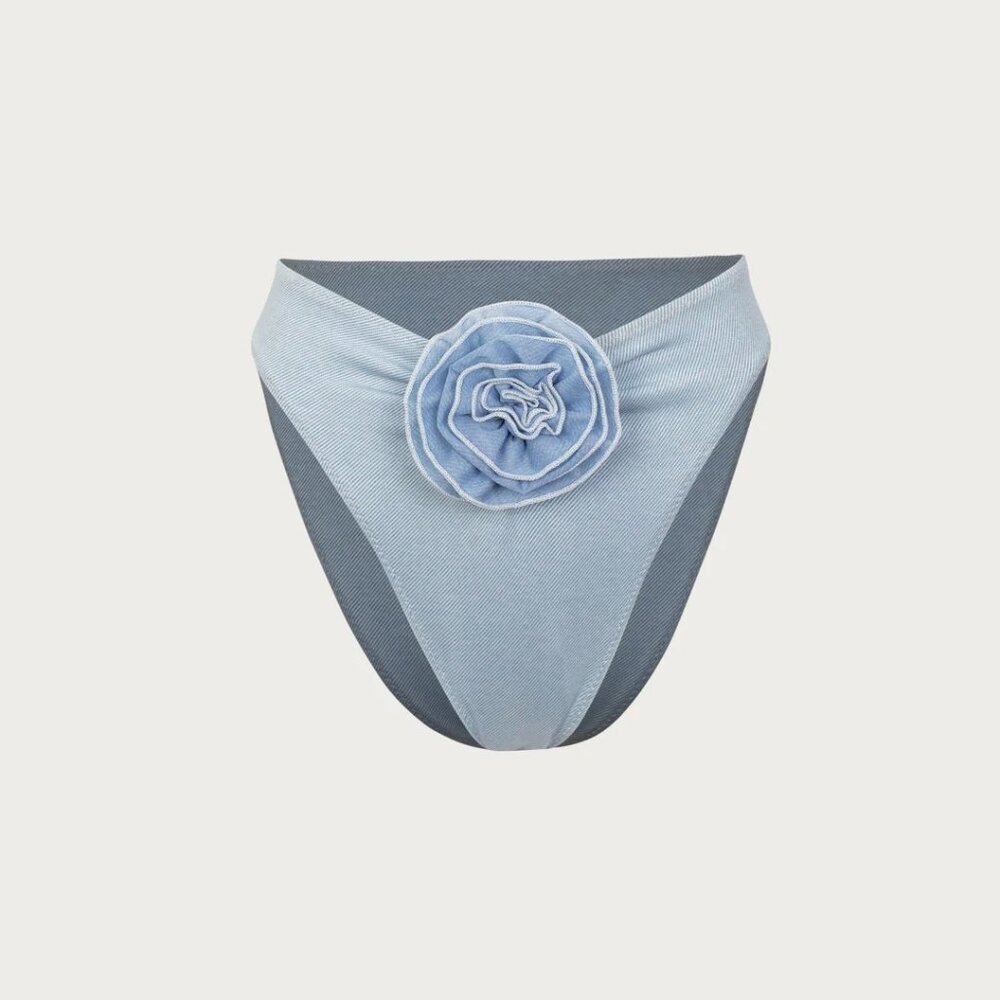 SAME Rose High Rise Bottom Denim - Size M